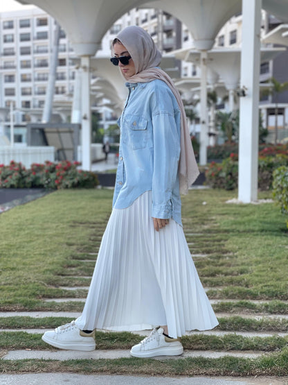 Oversized Denim Shirt