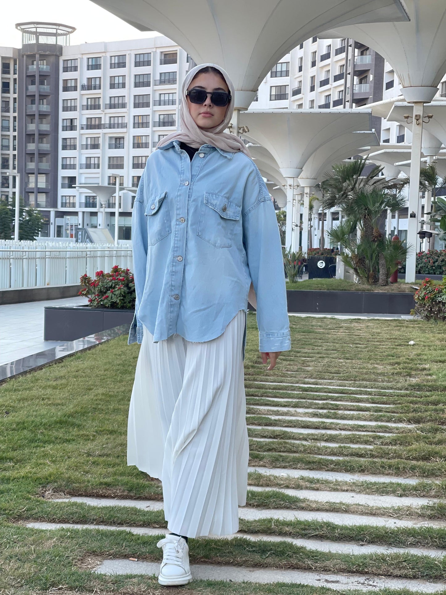 Oversized Denim Shirt