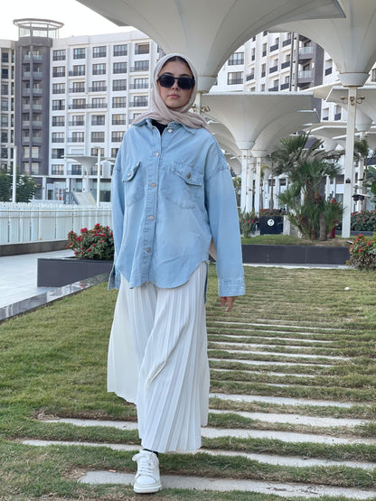Oversized Denim Shirt