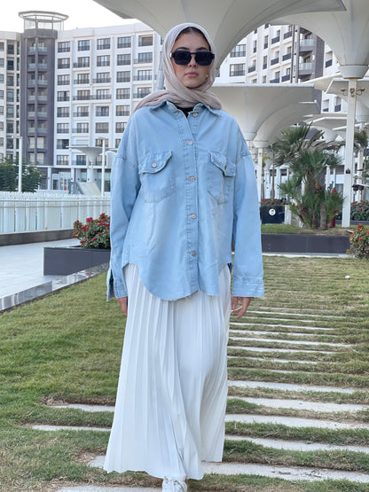 Oversized Denim Shirt