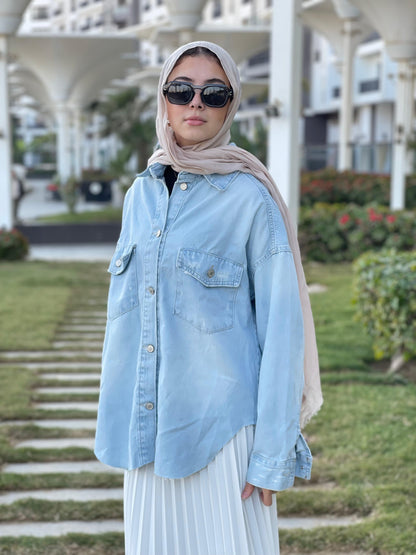 Oversized Denim Shirt
