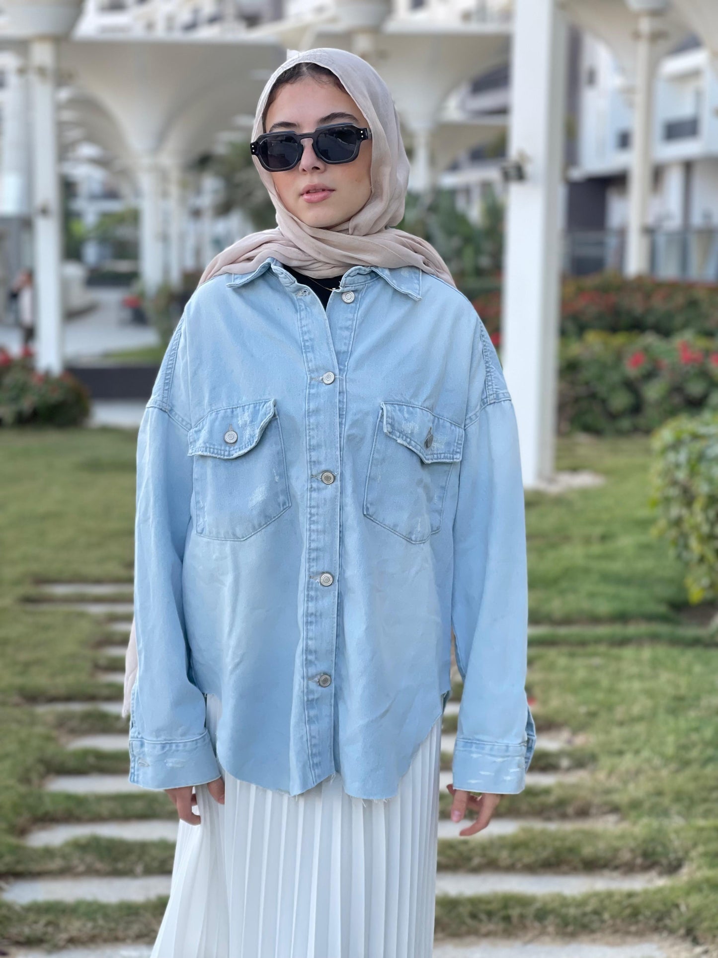 Oversized Denim Shirt