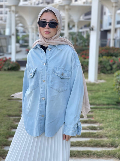 Oversized Denim Shirt