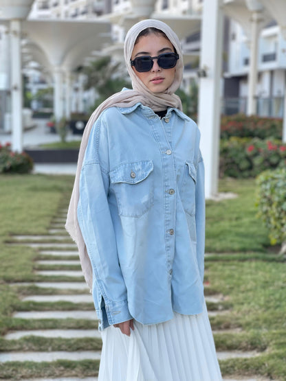 Oversized Denim Shirt