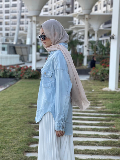 Oversized Denim Shirt