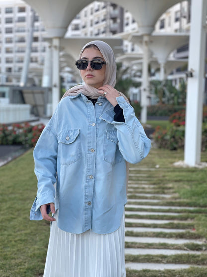 Oversized Denim Shirt