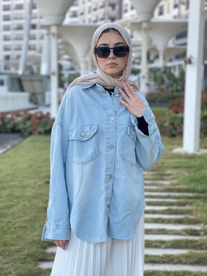 Oversized Denim Shirt