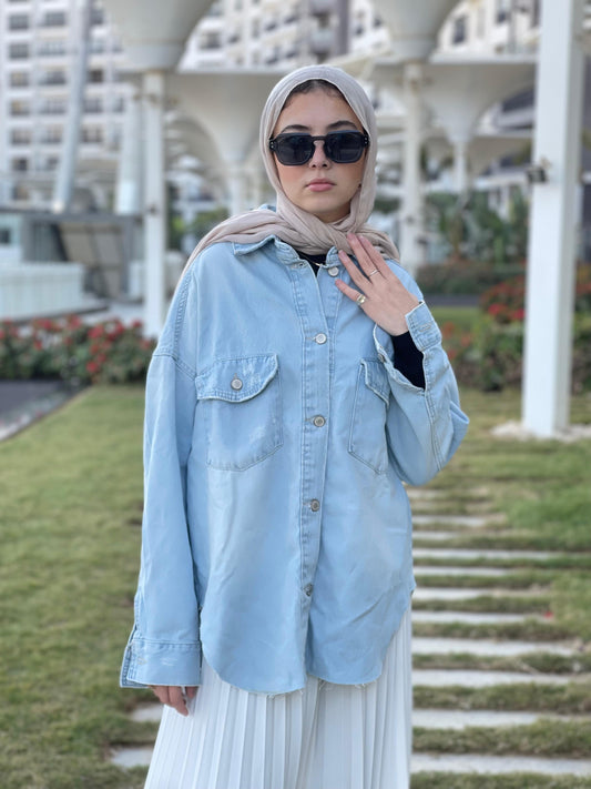 Oversized Denim Shirt