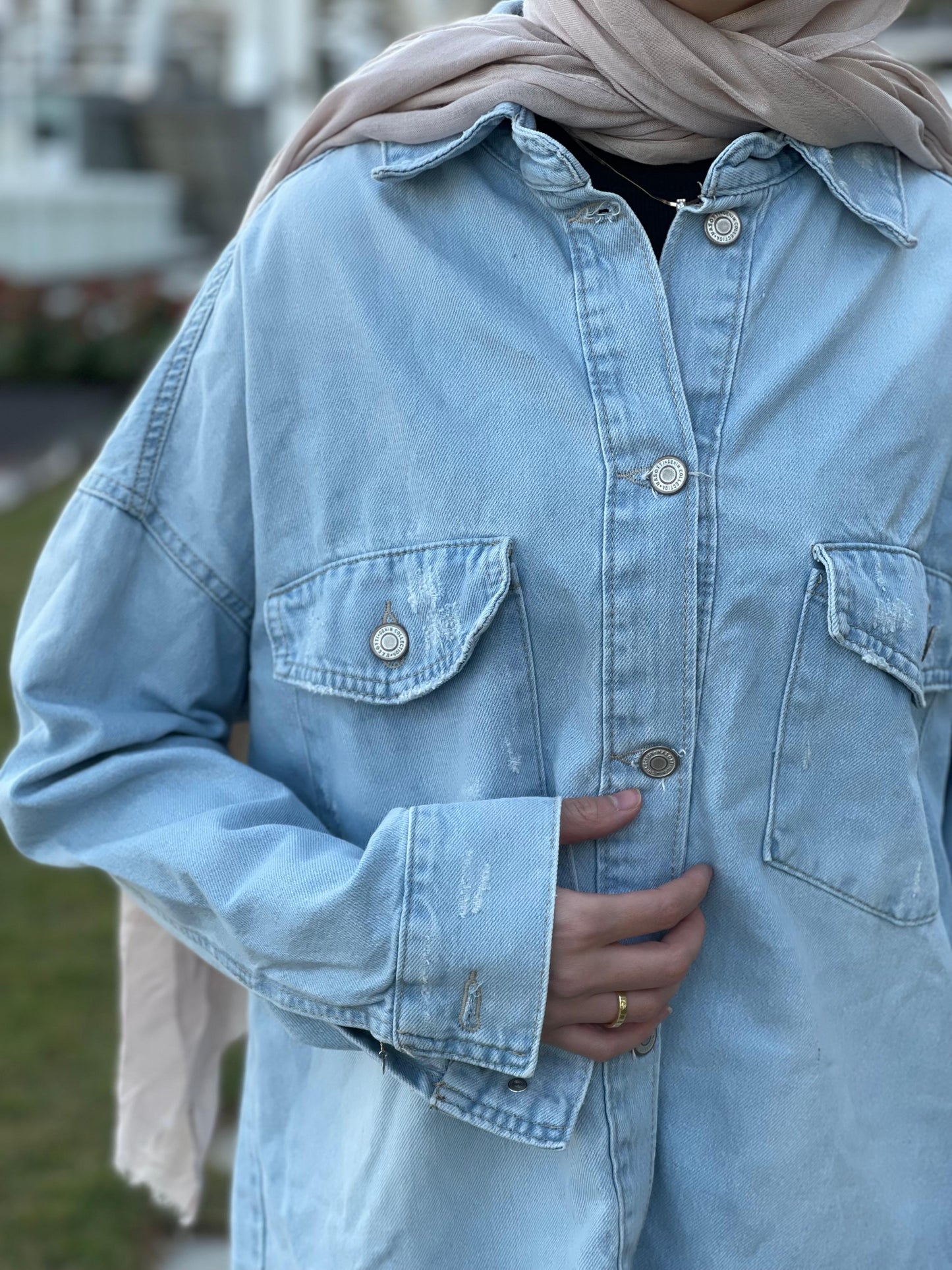 Oversized Denim Shirt