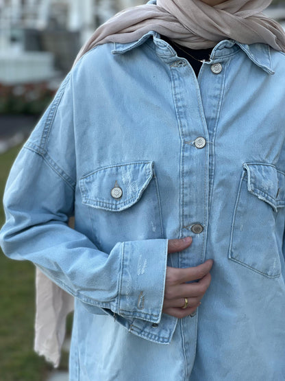 Oversized Denim Shirt