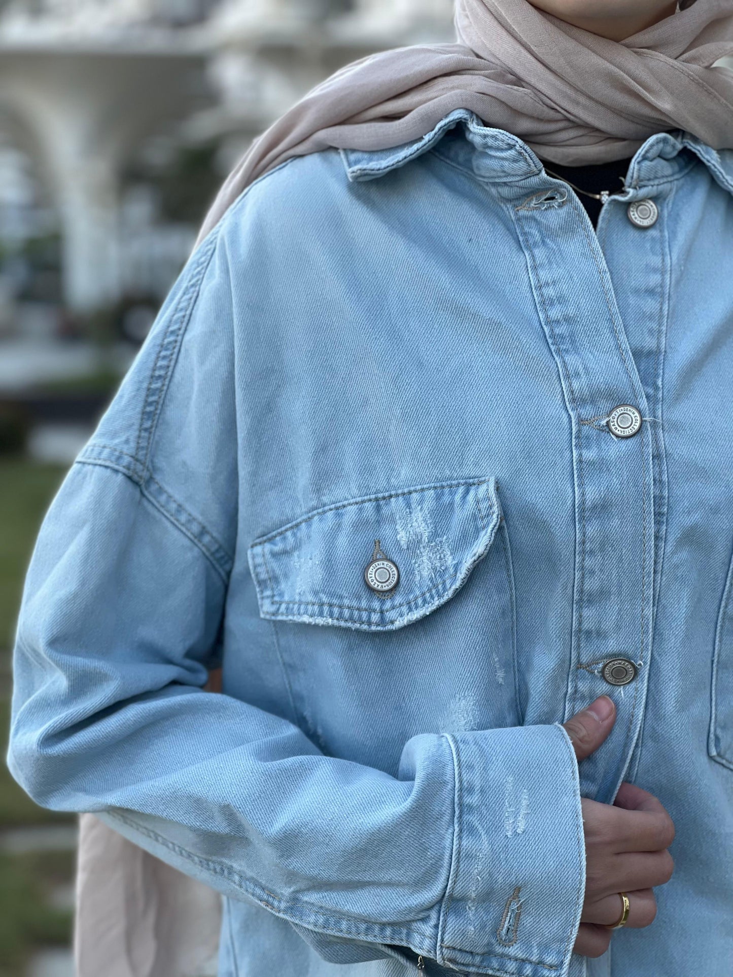 Oversized Denim Shirt