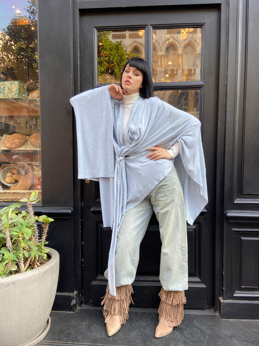 New Knitted Cap in Baby Blue