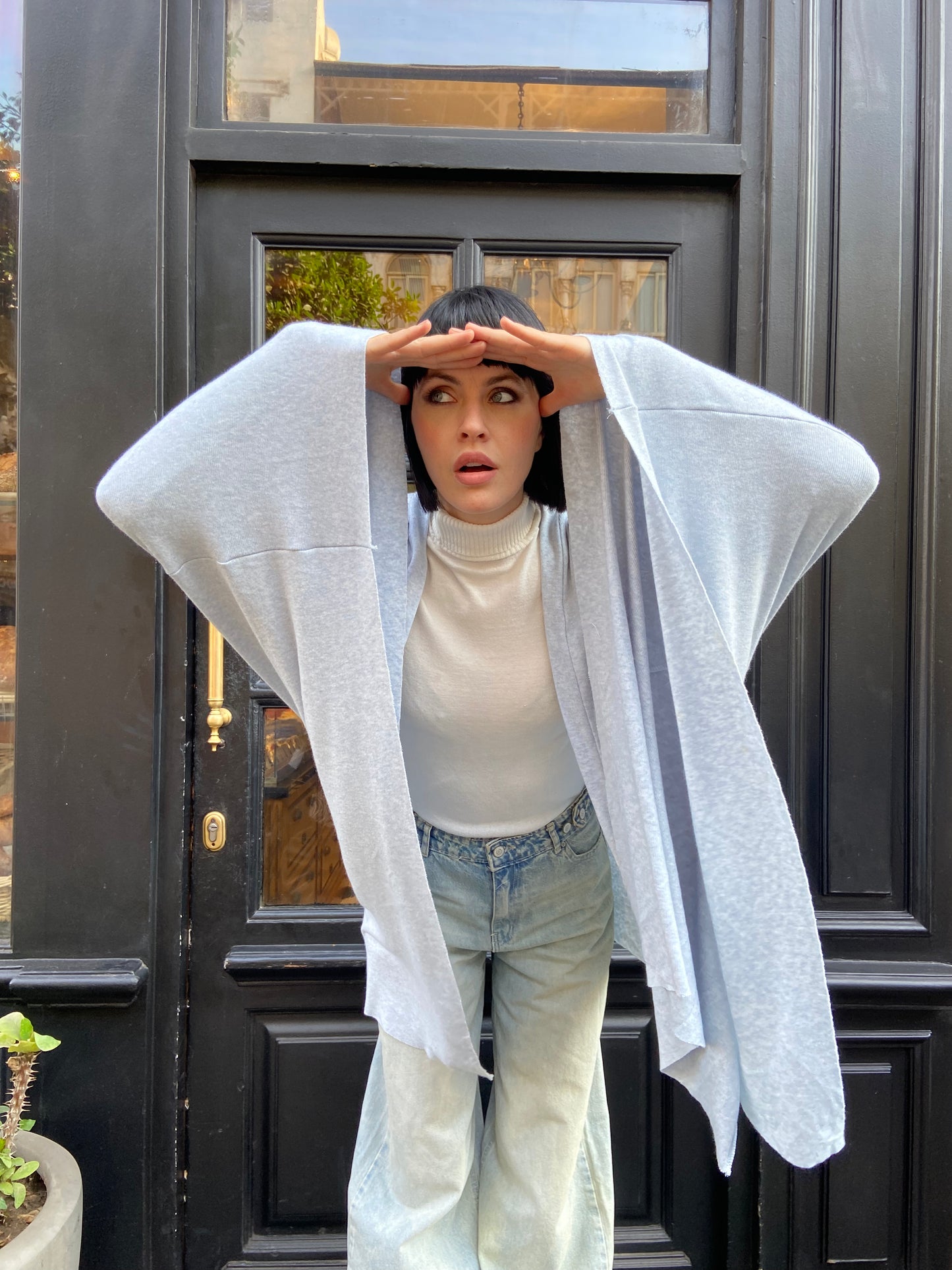 New Knitted Cap in Baby Blue