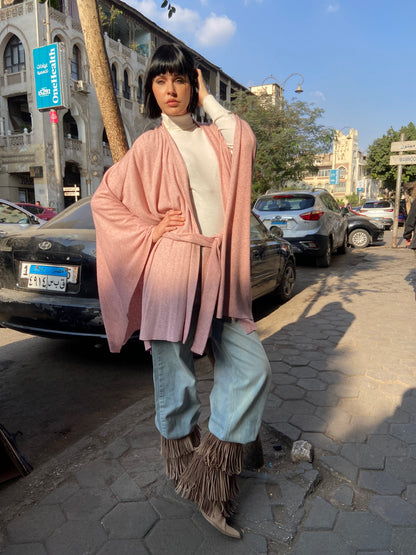 New Knitted Cap in Rose