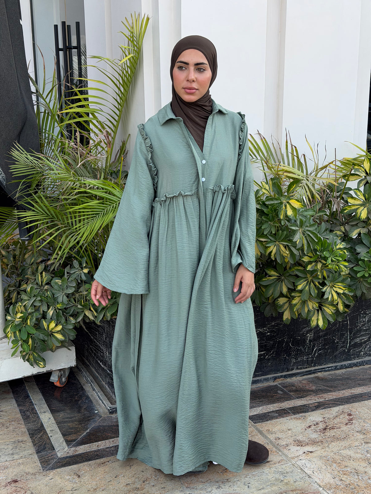 Waist Maxi Dress
