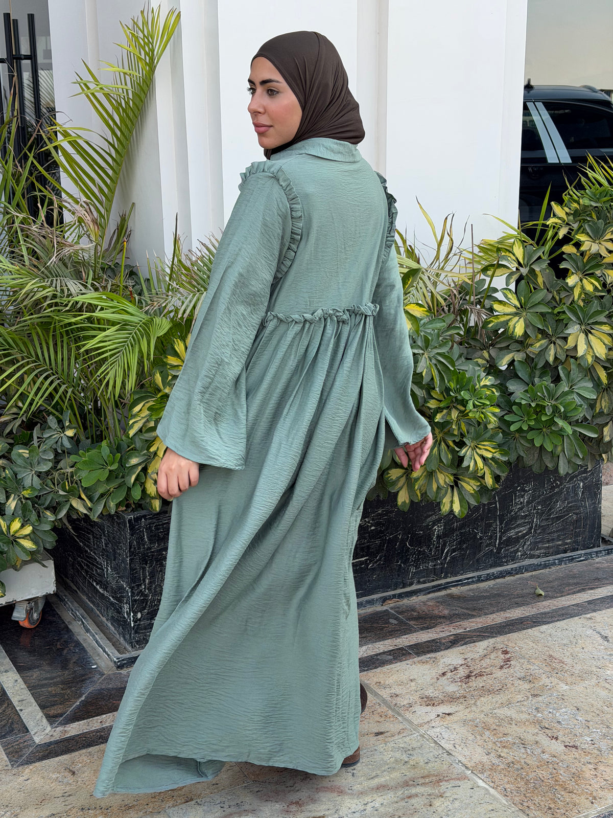 Waist Maxi Dress