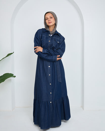 Dark Denim Shirt Dress