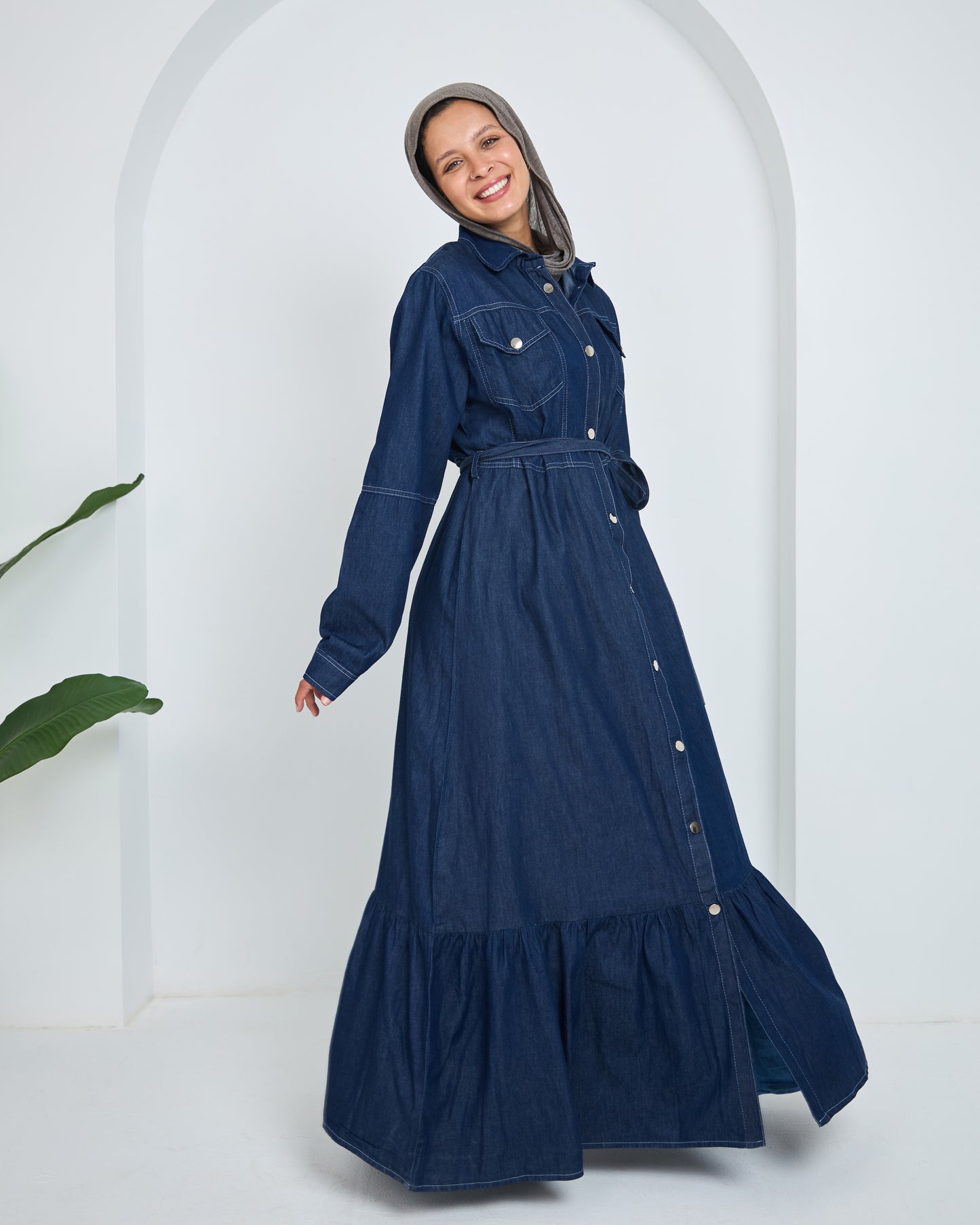 Dark Denim Shirt Dress