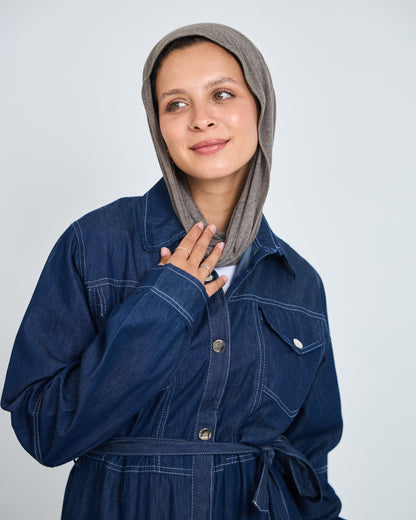Dark Denim Shirt Dress