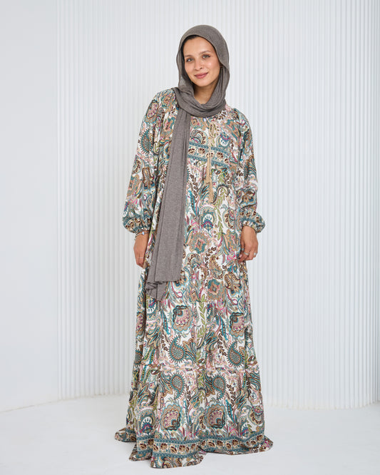 Paisley-pattern Dress