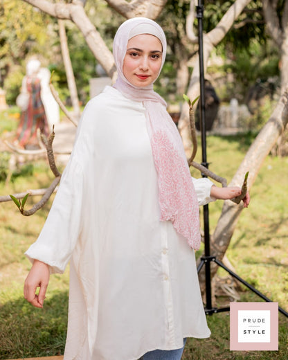 BASIC OVER SIZED SHIRT IN WHITE