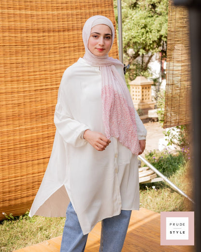 BASIC OVER SIZED SHIRT IN WHITE