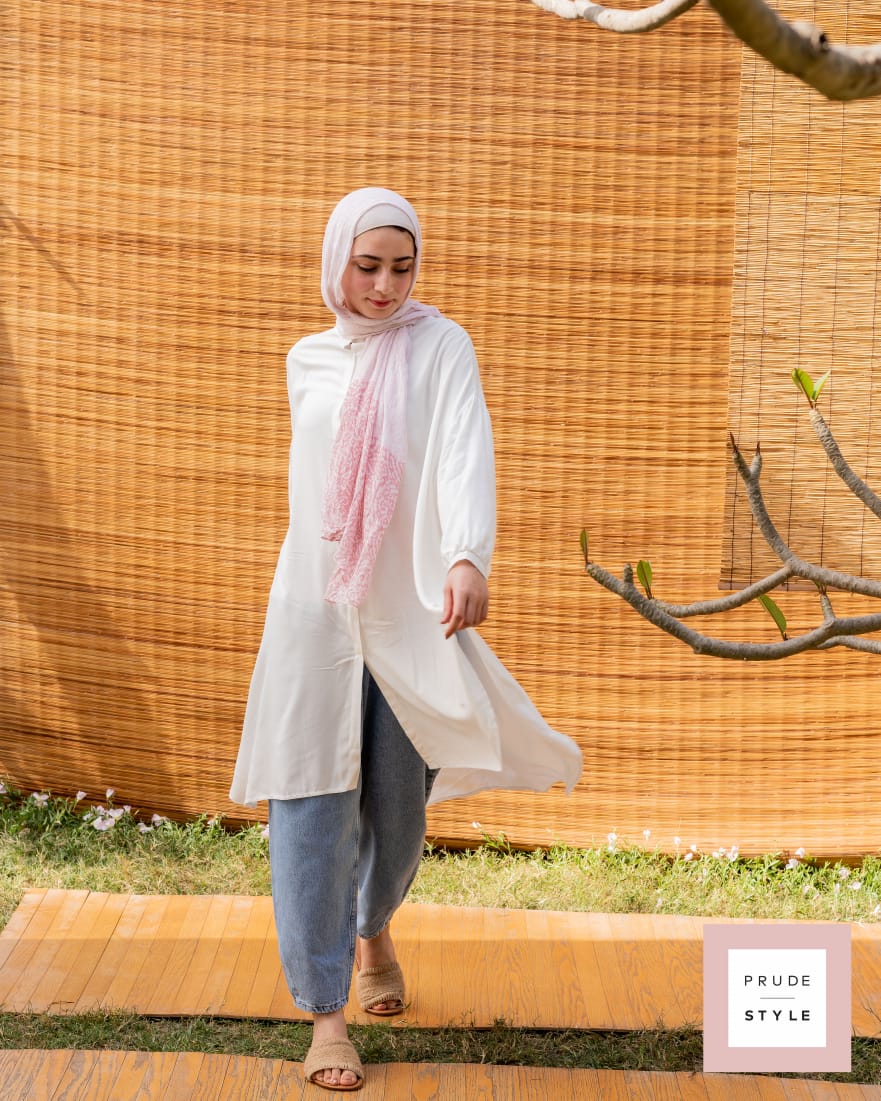 BASIC OVER SIZED SHIRT IN WHITE