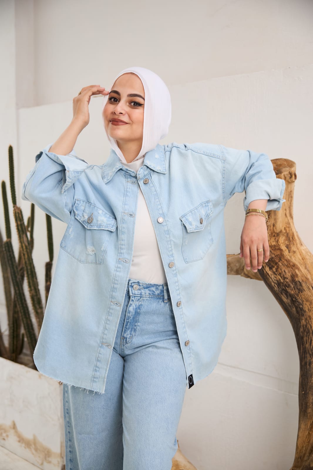 Oversized Denim Shirt