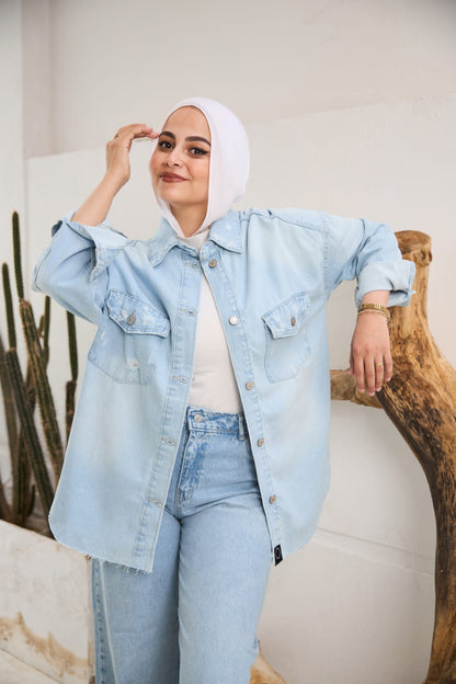 Oversized Denim Shirt