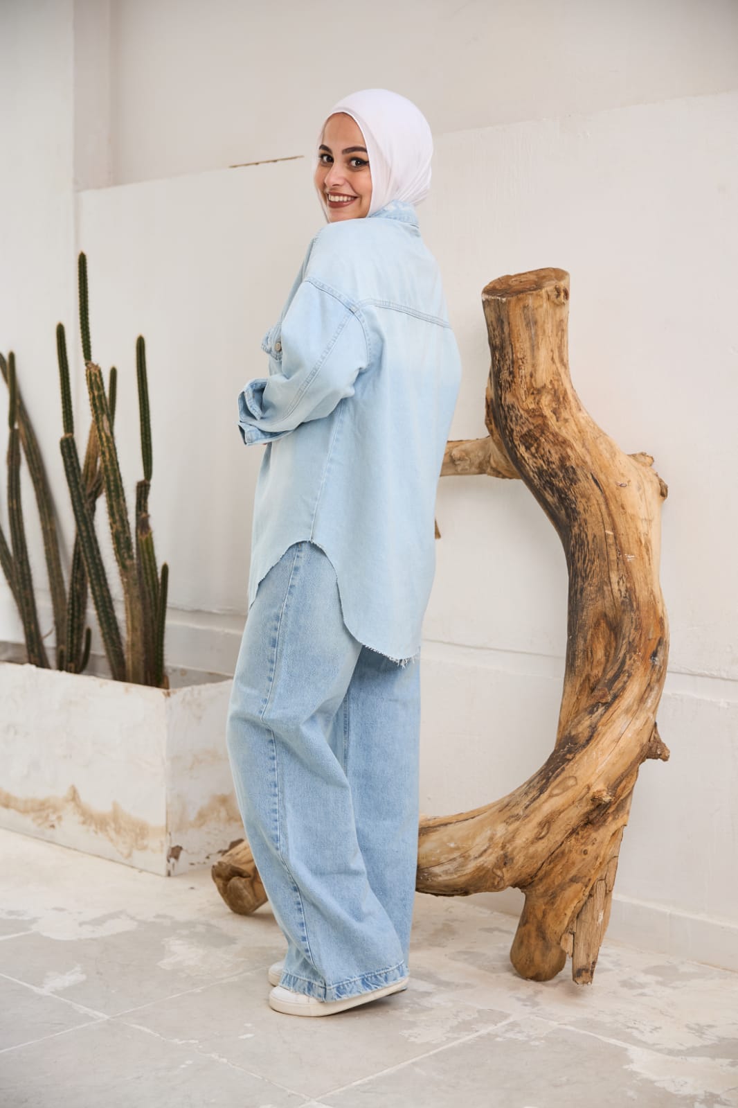 Oversized Denim Shirt