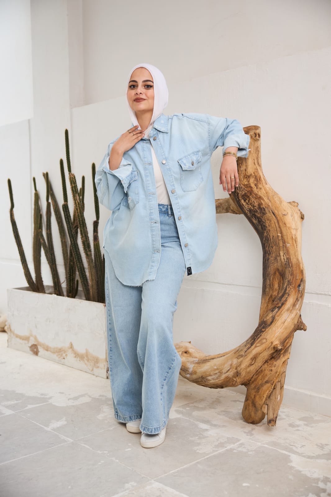 Oversized Denim Shirt