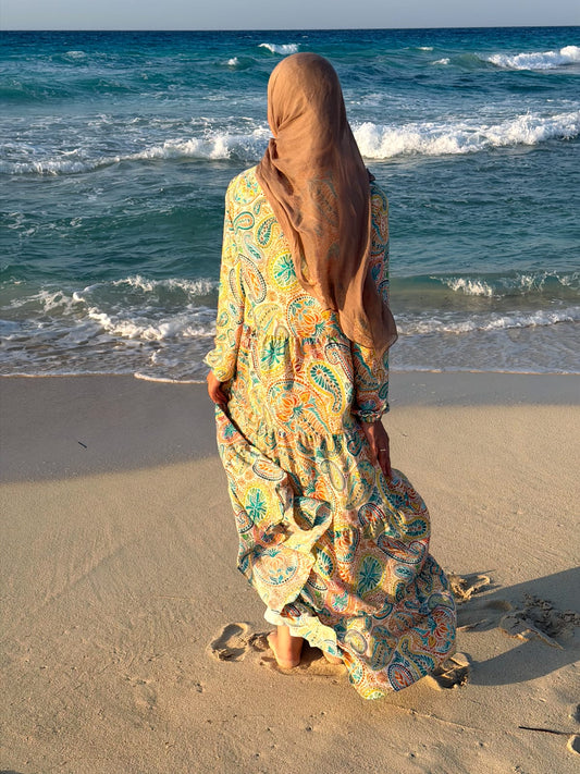 Solara Paisley Maxi Dress