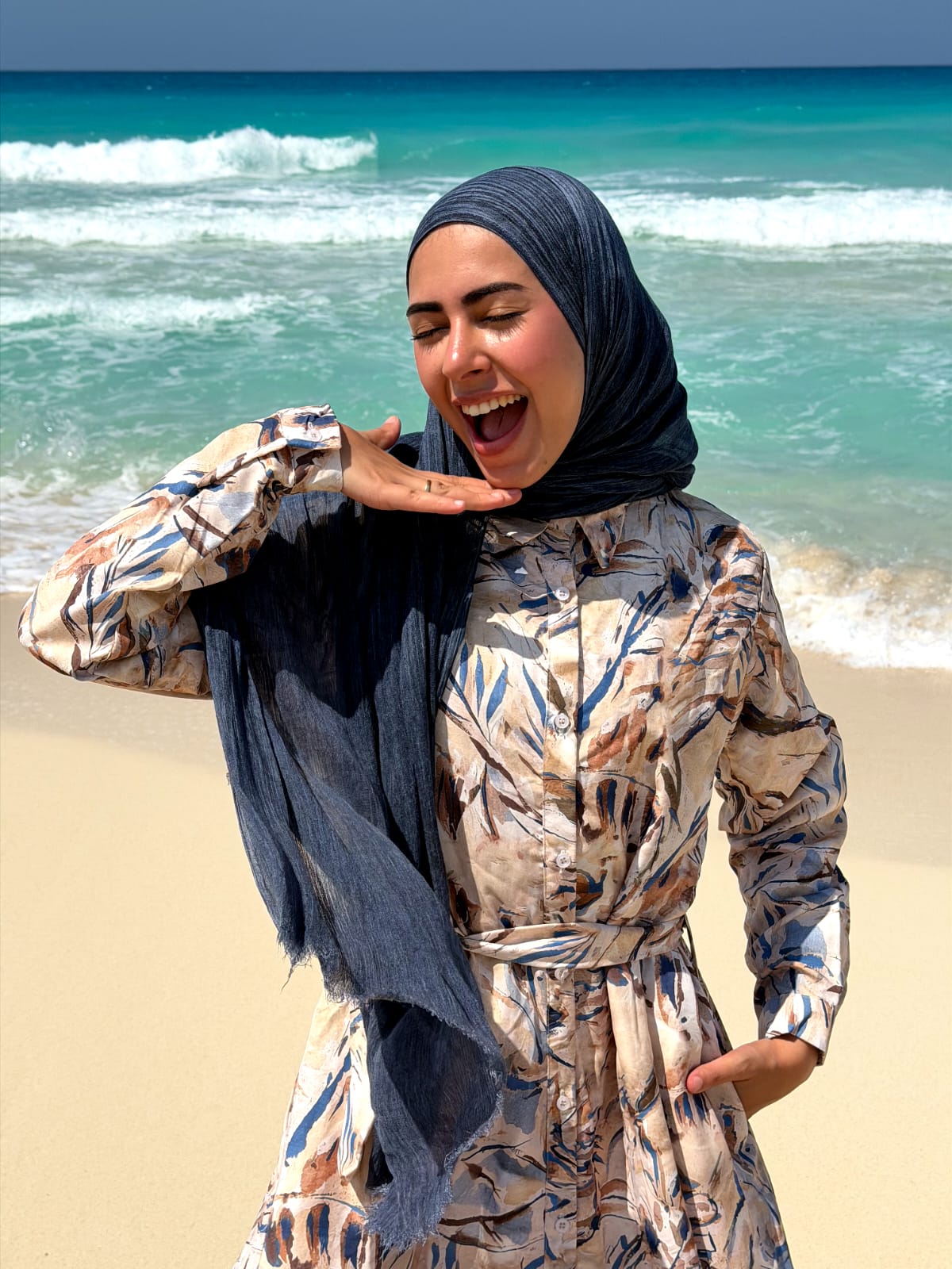 The Coastal Bloom Maxi Dress IN Aqua