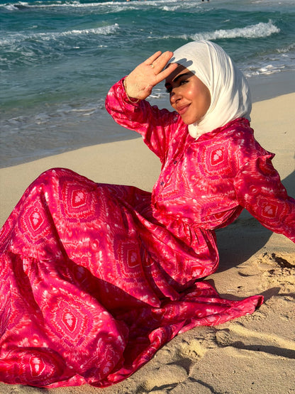 Marrakech Ikat Maxi Dress