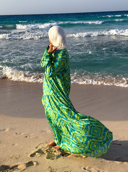 Marrakech Ikat Maxi Dress