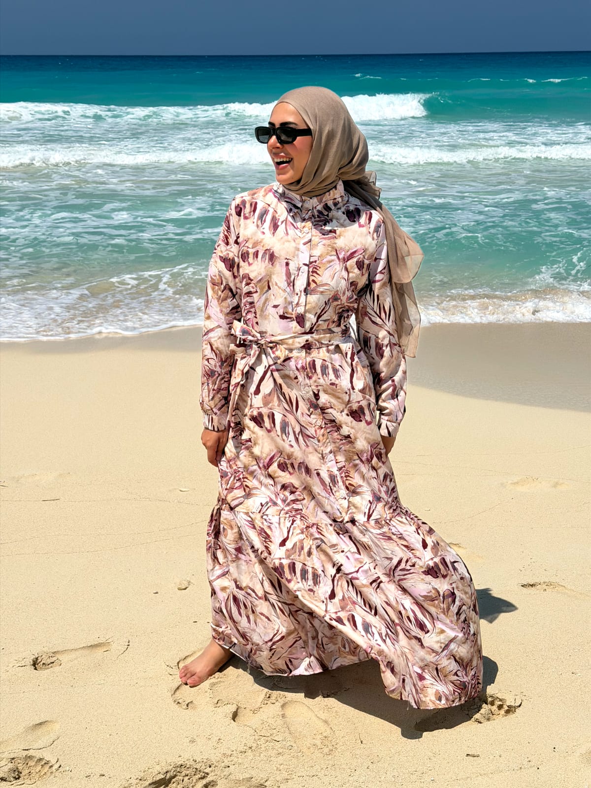 The Coastal Bloom Maxi Dress IN BURGUNDY