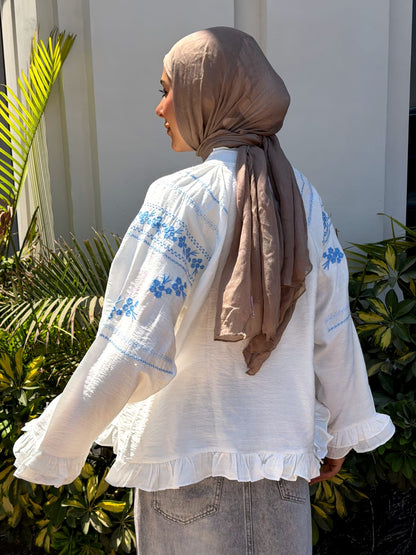 Floral Embroidered  Blouse