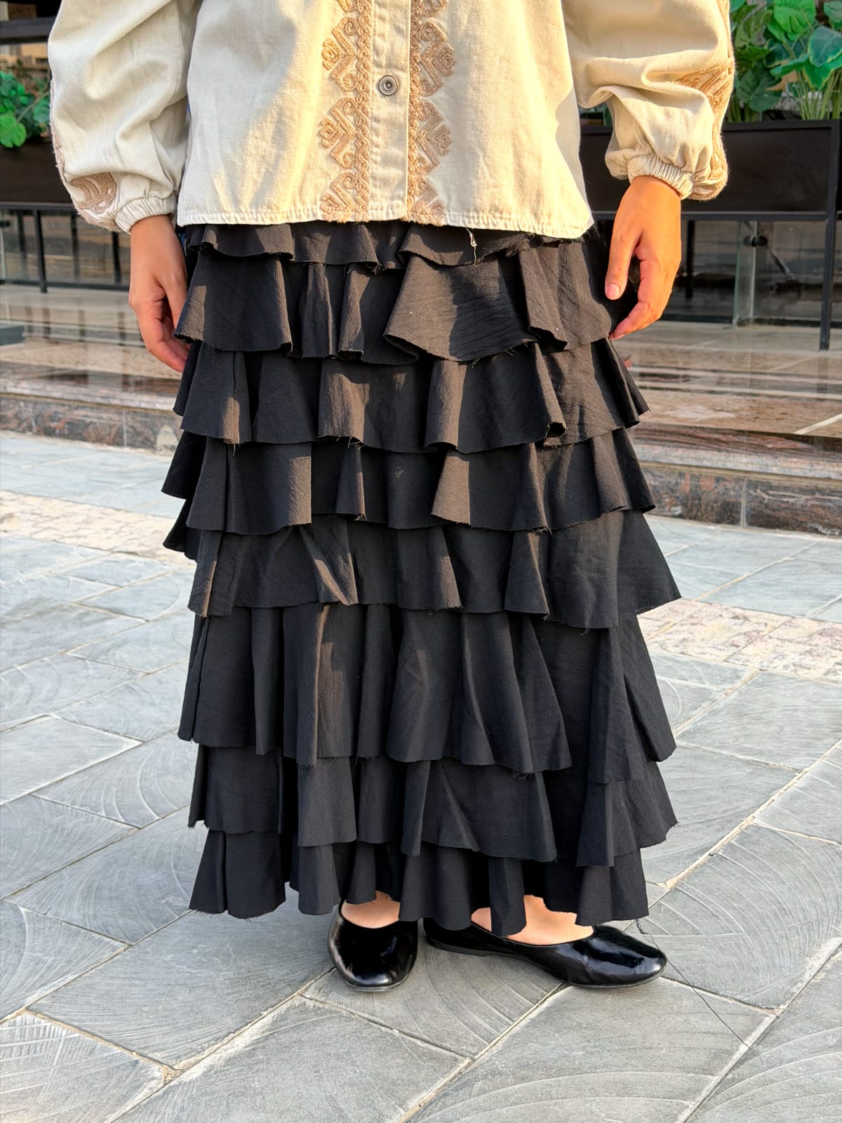 Cascade Ruffle Skirt