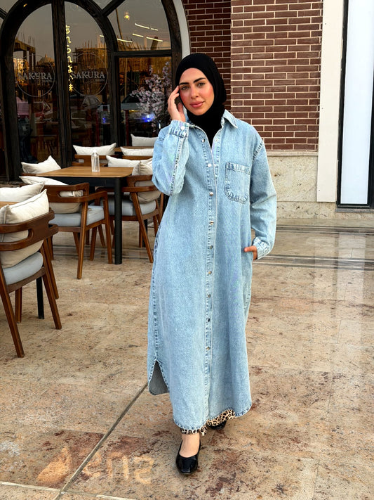 The Essential Longline Denim Overshirt