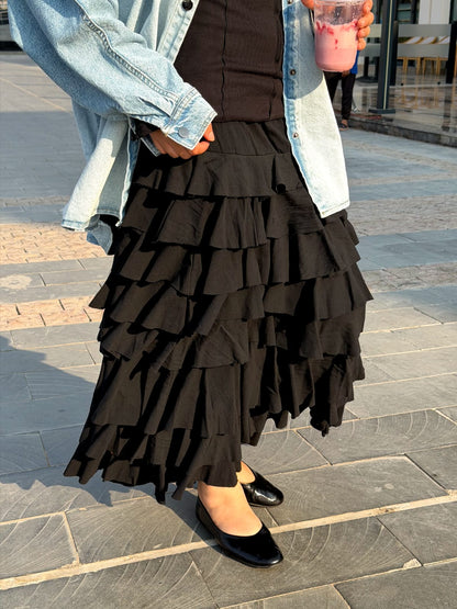 Cascade Ruffle Skirt