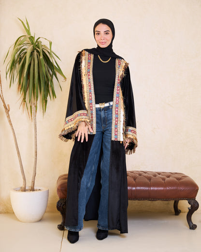 Black Luxe Embellished Kaftan – Ramadan Edition
