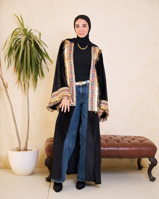Black Luxe Embellished Kaftan – Ramadan Edition