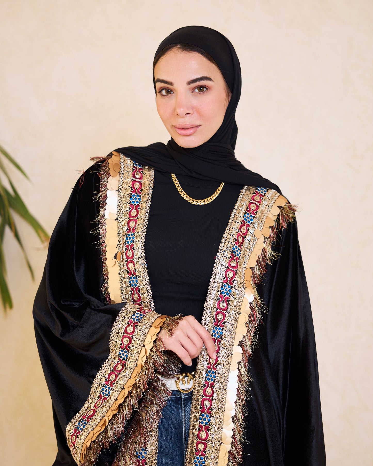 Black Luxe Embellished Kaftan – Ramadan Edition