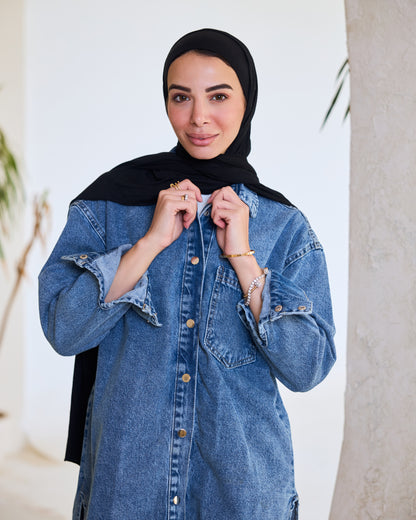 Oversized Blue Denim Shirt/Jacket