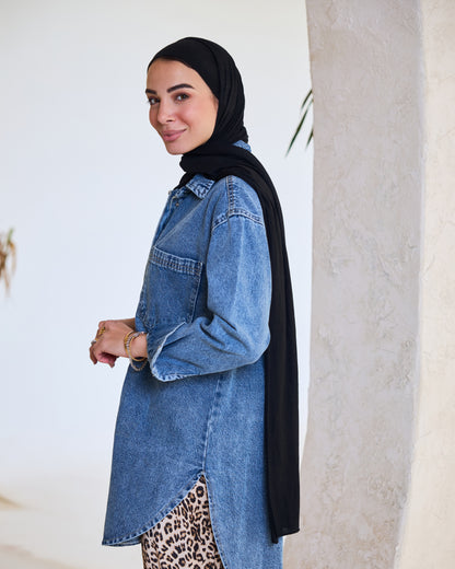 Oversized Blue Denim Shirt/Jacket