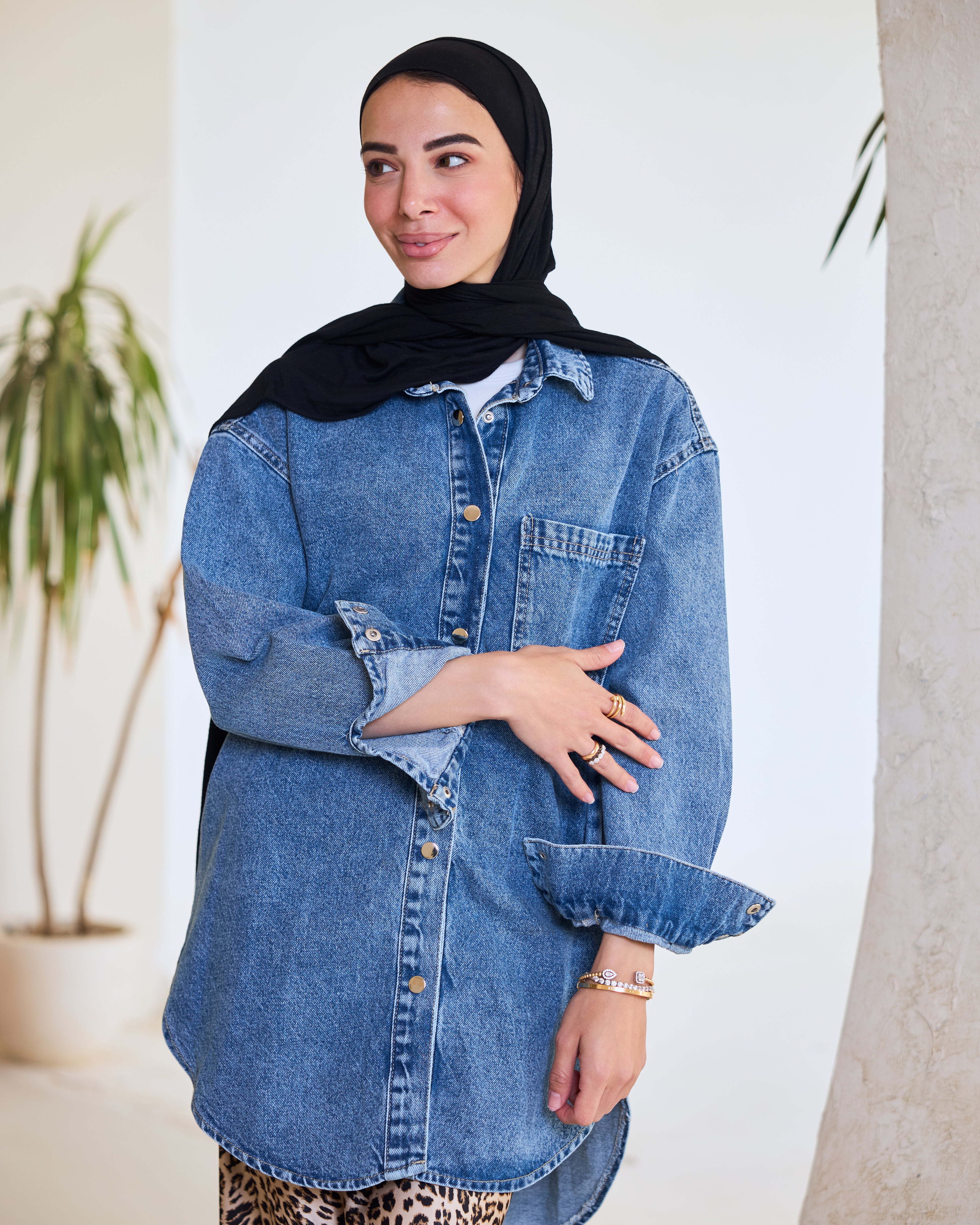 Oversized Blue Denim Shirt/Jacket – PrudeStyle